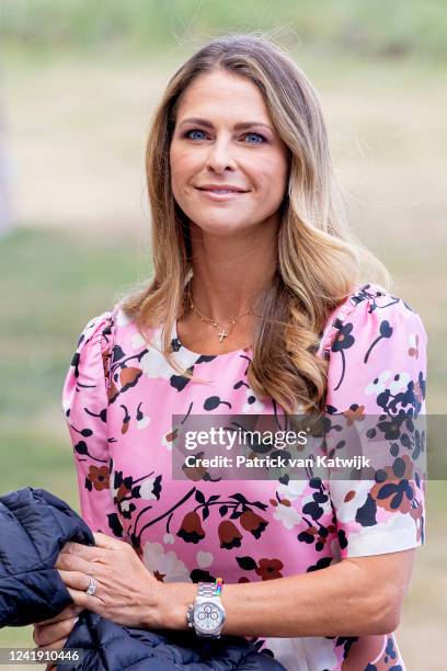 Princess Madeleine of Sweden at the Victoria Day concert at Borgholm Castle on Oland island on the occasion of the Crown Princess Victoria of...