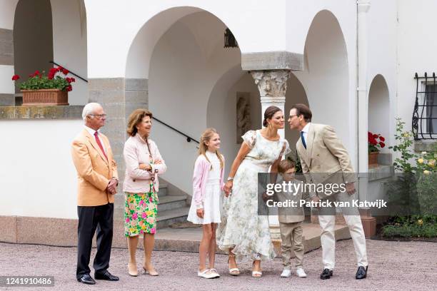 King Carl Gustaf of Sweden, Queen Silvia of Sweden, Crown Princess Victoria of Sweden, Prince Daniel of Sweden, Princess Estelle of Sweden and Prince...