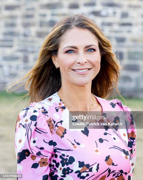 Princess Madeleine of Sweden at the Victoria Day concert at Borgholm Castle on Oland island on the occasion of the Crown Princess Victoria of...