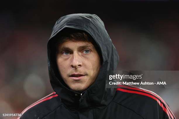 Victor Lindelof of Manchester United during the Pre-Season friendly match between Melbourne Victory and Manchester United at Melbourne Cricket Ground...