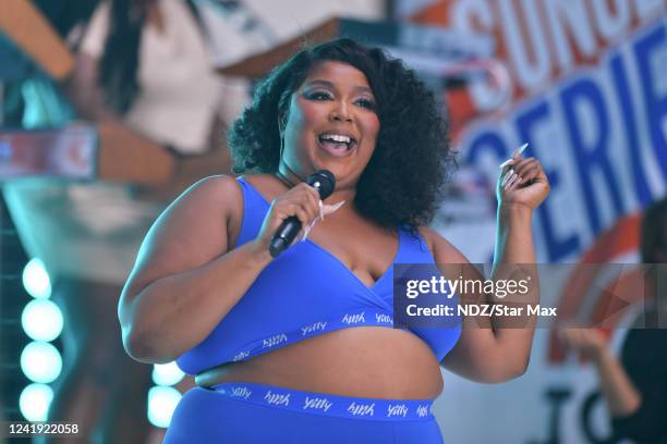 Lizzo is seen on the "Today" show as part of the Citi Concert Series on July 15, 2022 in New York City.