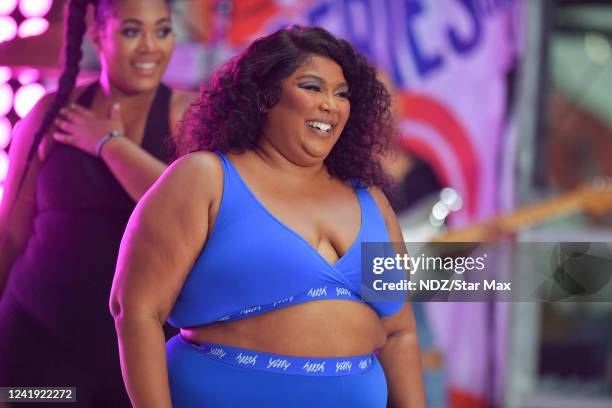 Lizzo is seen on the "Today" show as part of the Citi Concert Series on July 15, 2022 in New York City.