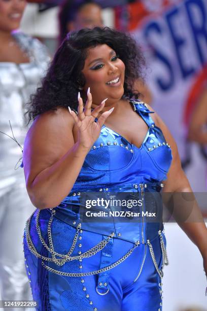 Lizzo is seen on the "Today" show as part of the Citi Concert Series on July 15, 2022 in New York City.