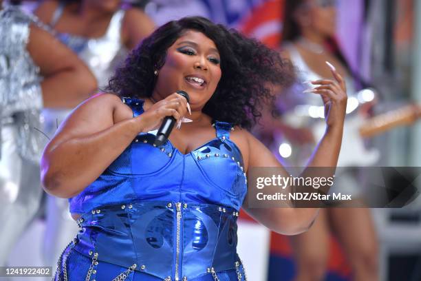 Lizzo is seen on the "Today" show as part of the Citi Concert Series on July 15, 2022 in New York City.