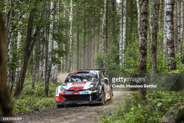 Esapekka Lappi of Finland and Janne Ferm of Finland are competing with their Toyota Gazoo Racing WRT Toyota GR Yaris Rally1 during Day One of the FIA...