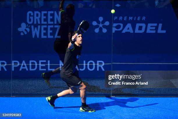 Maximiliano SANCHEZ AGUERO of Argentina during the the Day Five - Greenweez Paris Premier Padel Major at Roland Garros on July 15, 2022 in Paris,...