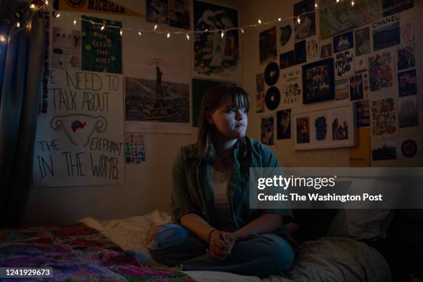 Anna Geisler in her room at her home in Bloomfield Hills, Michigan on July 7, 2022.