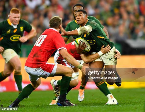 Damian Willemse of South Africa during the 3rd Castle Lager Incoming Series test match between South Africa and Wales at DHL Stadium on July 16, 2022...