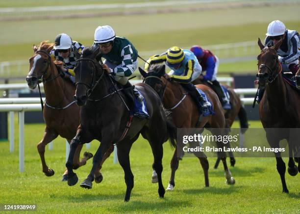 Benitoite ridden by Shane Foley on their way to winning the TaxAssist Accountants Kildare-South Irish EBF Fillies Maiden at Curragh racecourse....