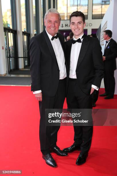 Jörg Wontorra and his son Marcel Wontorra during the Ball des Sports 2022 gala, benefit for Deutsche Sporthilfe, at RheinMain CongressCenter on July...