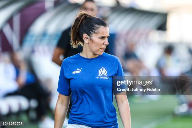 Cecile CAPDEVILLE dietician nutritionist of Marseille before the friendly match between Marseille and Norwich on July 16, 2022 in Fos-sur-Mer, France.