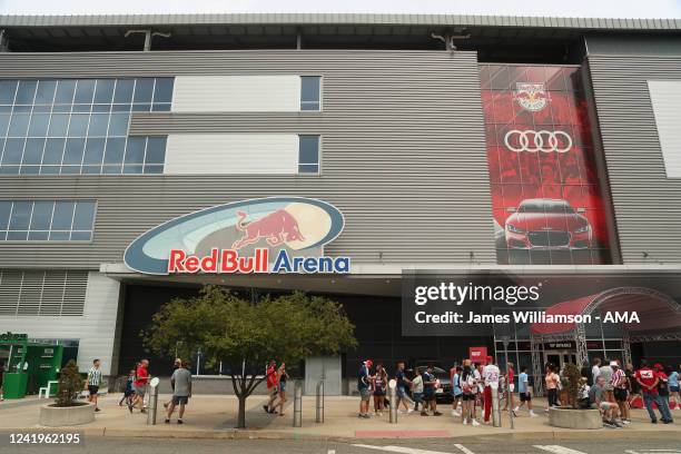 General exterior view of Red Bull Arena home stadium of New York Red Bulls during the Major League Soccer match between New York Red Bulls and New...