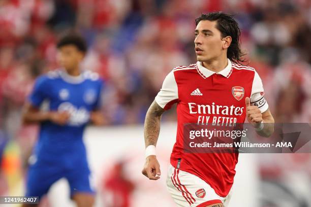 Hector Bellerin of Arsenal during the pre season friendly between Arsenal and Everton at M&T Bank Stadium on July 16, 2022 in Baltimore, Maryland.