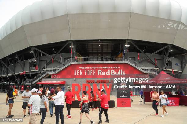 General exterior view of Red Bull Arena home stadium of New York Red Bulls during the Major League Soccer match between New York Red Bulls and New...