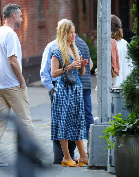 Jennifer Lawrence and Cooke Maroney going for dinner with Cookes parents at Cafe Cluny in the west village in New York City. 15 Jul 2022