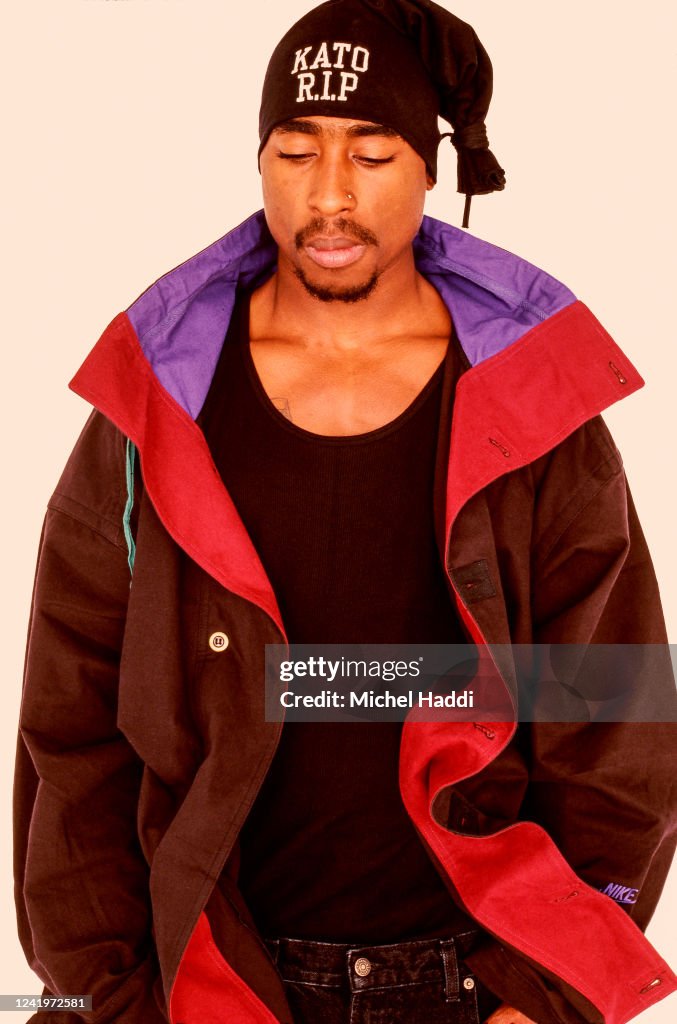 Tupat The Rapper Rapper and actor Tupac Shakur is photographed on April 23, 1993 in ...