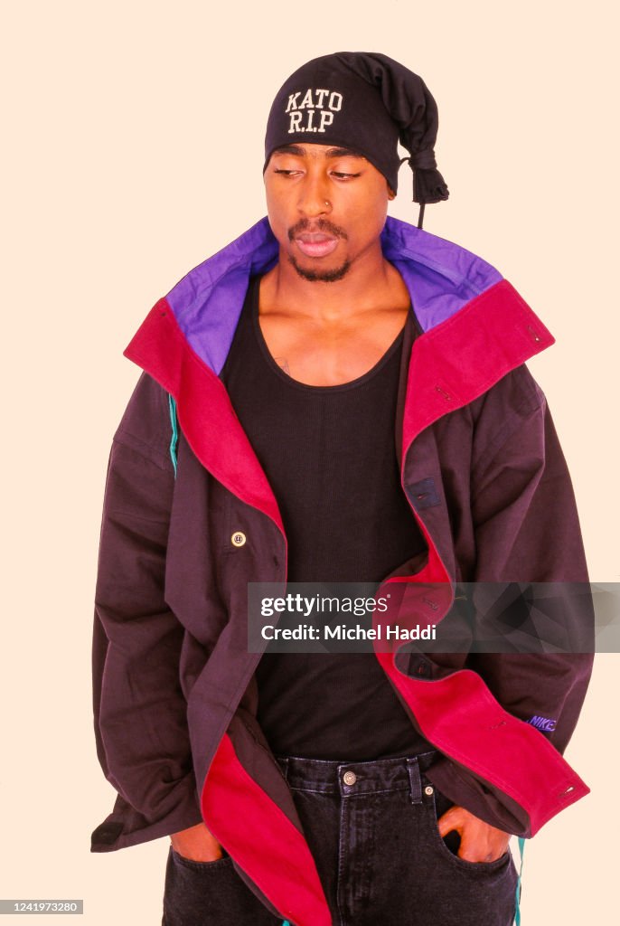 Tupat The Rapper Rapper and actor Tupac Shakur is photographed on April 23, 1993 in ...
