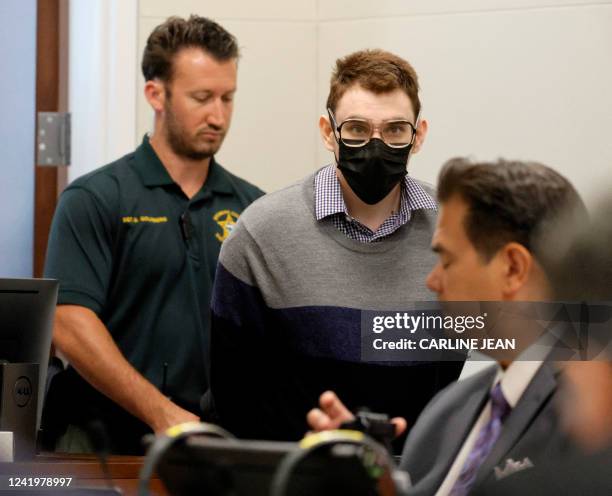 Marjory Stoneman Douglas High School shooter Nikolas Cruz is lead into the courtroom during the penalty phase of his trial at the Broward County...