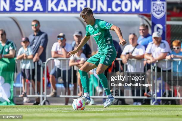 Zell am See, AUSTRIA Georgios Vagiannidis of Panathinaikos Athen controls the ball during the Pre-Season Friendly match between Bayer 04 Leverkusen...