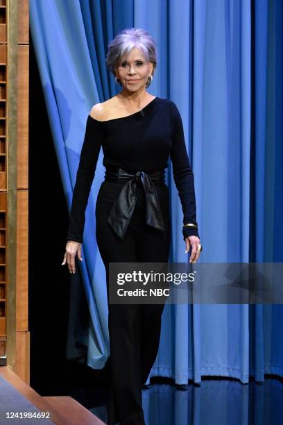 Episode 1683 -- Pictured: Actress Jane Fonda arrives on Monday, July 18, 2022 --
