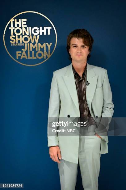 Episode 1683 -- Pictured: Actor Joe Keery poses backstage on Monday, July 18, 2022 --