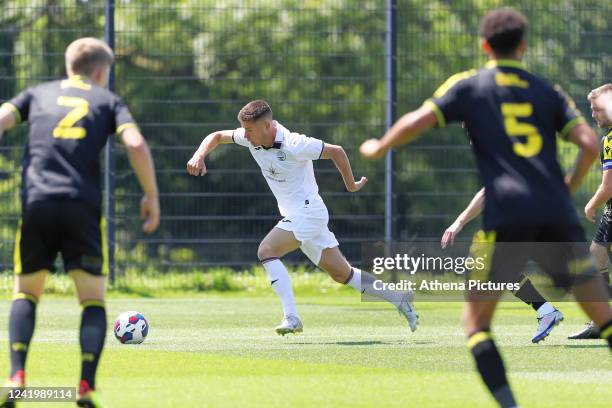 Cameron Congreve of Swansea City in action during the Pre-Season Friendly match between Swansea City and Bristol Rovers at Fairwood Training Ground...