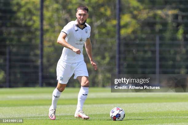 Matt Grimes of Swansea City in action during the Pre-Season Friendly match between Swansea City and Bristol Rovers at Fairwood Training Ground on...