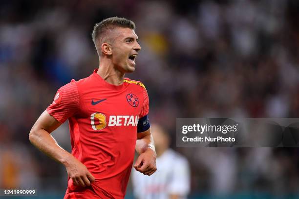 Florin Tanase celebrates during the game between FCSB and Universitatea Cluj, Round 1 of Superliga, Romania at the National Arena Stadium on July 17,...