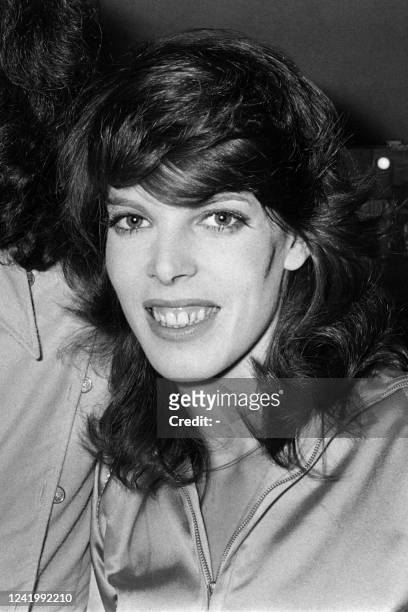French singer, model and actress Dani poses fater the show of French singer Julien Clerc at the Olympia music hall in Paris on December 18, 1970....