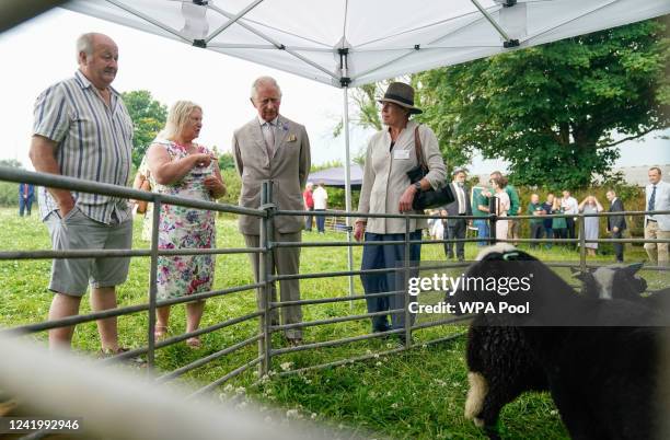 Prince Charles, Prince of Wales attends the Innovative Farmers 10th anniversary at Trefranck Farm, Nr Launceston in Cornwall on the second day of his...