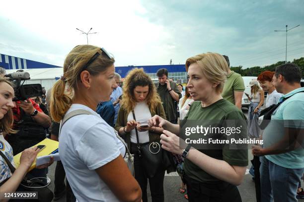 Deputy Prime Minister - Minister for Reintegration of the Temporarily Occupied Territories of Ukraine Iryna Vereshchuk pays a visit to the IDP...