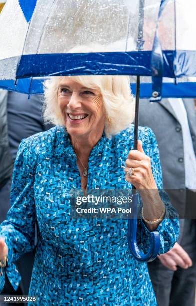 Prince Charles, Prince of Wales and Camilla, Duchess of Cornwall visit Launceston in a thunder storm where His Royal Highness was proclaimed The Duke...