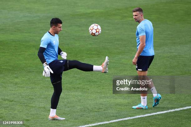 Ruslan Neshcheret of Dynamo Kyiv during a training session ahead of the UEFA Champions League second qualifying round match with Fenerbahce, at LKS...