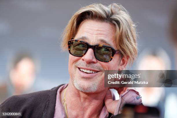 Brad Pitt attends the "Bullet Train" Red Carpet Screening at Zoopalast on July 19, 2022 in Berlin, Germany.