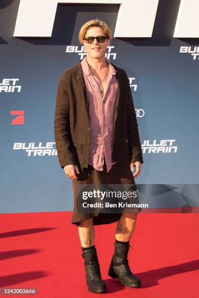 Brad Pitt attends the "Bullet Train" Red Carpet Screening at Zoo Palast on July 19, 2022 in Berlin, Germany.