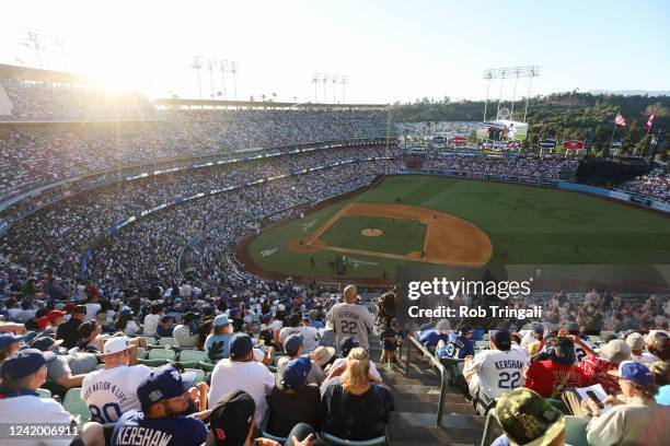 An aerial view during the 92nd MLB All-Star Game presented by Mastercard at Dodger Stadium on Tuesday, July 19, 2022 in Los Angeles, California.