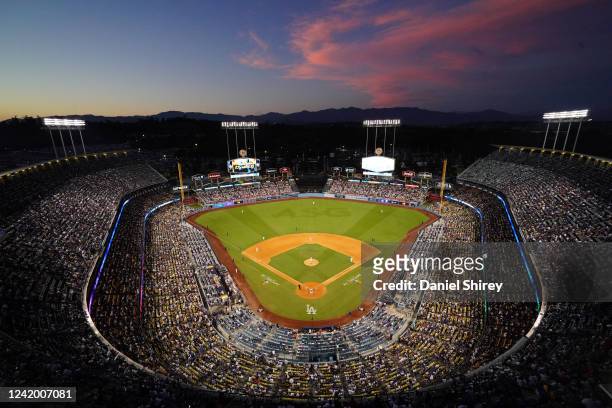 General view of Dodger Stadium during the 92nd MLB All-Star Game presented by Mastercard on Tuesday, July 19, 2022 in Los Angeles, California.