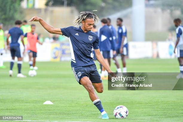 Sekou MARA of Girondins de Bordeaux during the Friendly match between Saint Etienne and Bordeaux on July 20, 2022 in Vichy, France.