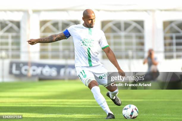 Gabriel Moises Antunes SILVA of Saint Etienne during the Friendly match between Saint Etienne and Bordeaux on July 20, 2022 in Vichy, France.