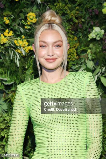 Gigi Hadid attends the British Vogue X Self-Portrait Summer Party at Chiltern Firehouse on July 20, 2022 in London, England.
