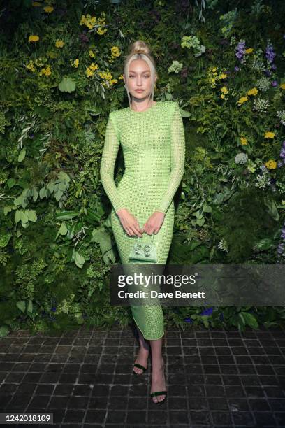 Gigi Hadid attends the British Vogue X Self-Portrait Summer Party at Chiltern Firehouse on July 20, 2022 in London, England.