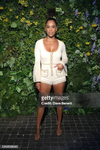 Dominique Tipper attends the British Vogue X Self-Portrait Summer Party at Chiltern Firehouse on July 20, 2022 in London, England.