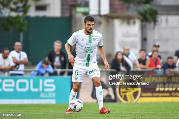 Louis MOUTON of Saint Etienne during the Friendly match between Saint Etienne and Bordeaux on July 20, 2022 in Vichy, France.