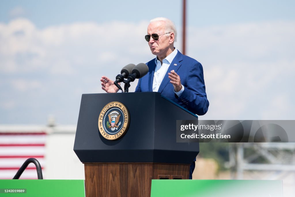 President Biden Addresses Tackling The Climate Crisis