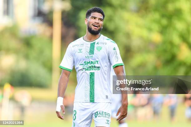 Mahdi CAMARA of Saint Etienne during the Friendly match between Saint Etienne and Bordeaux on July 20, 2022 in Vichy, France.