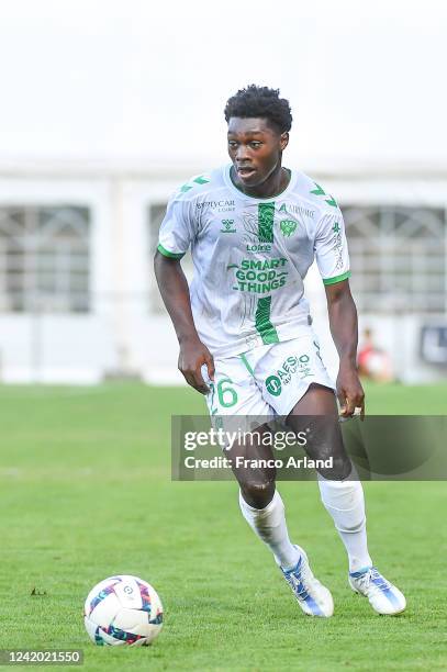 Aimen AIKI of Saint Etienne during the Friendly match between Saint Etienne and Bordeaux on July 20, 2022 in Vichy, France.