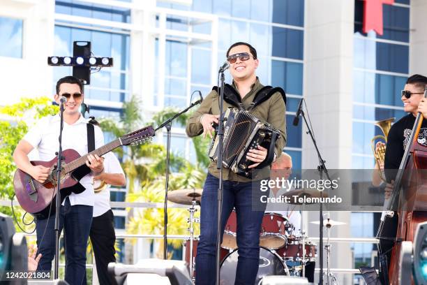 Conciertos de Verano en Telemundo - Marca Registrada" -- Pictured: Marca Registrada at the Telemundo Center in Miami, FL on July 22, 2022 --