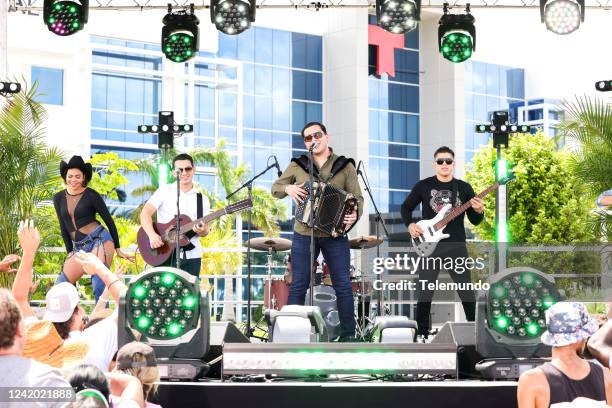 Conciertos de Verano en Telemundo - Marca Registrada" -- Pictured: Marca Registrada at the Telemundo Center in Miami, FL on July 22, 2022 --