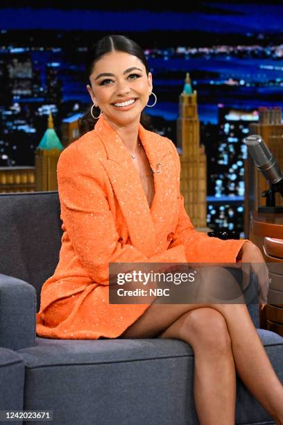 Episode 1685 -- Pictured: Actress Sarah Hyland during an interview on Wednesday, July 20, 2022 --