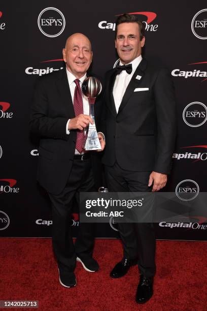 The 2022 ESPYS Presented by Capital One is hosted by NBA superstar Stephen Curry. The ESPYS broadcasted live on ABC Wednesday, July 20, at 8 p.m....